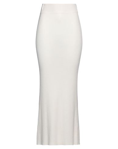 Daniele Fiesoli Collezione N_01 Woman Midi Skirt Ivory Size M Merino Wool
