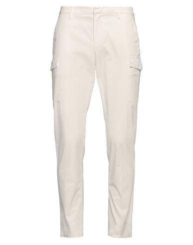 Dondup Man Pants Cream Size 35 Cotton, Elastane In Gold