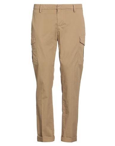 Dondup Man Pants Camel Size 34 Cotton, Elastane In Blue