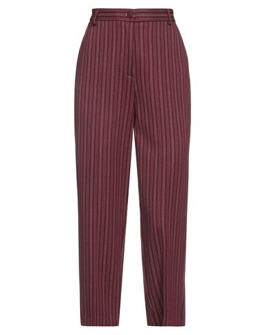 Shop Vicolo Woman Pants Burgundy Size L Viscose, Polyamide, Elastane