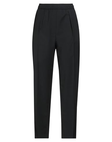 8pm Woman Pants Black Size M Polyester, Wool, Elastane