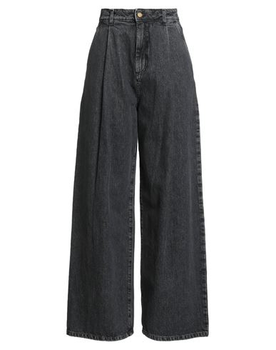 Alysi Crème Woman Jeans Charcoal Size 30 Cotton