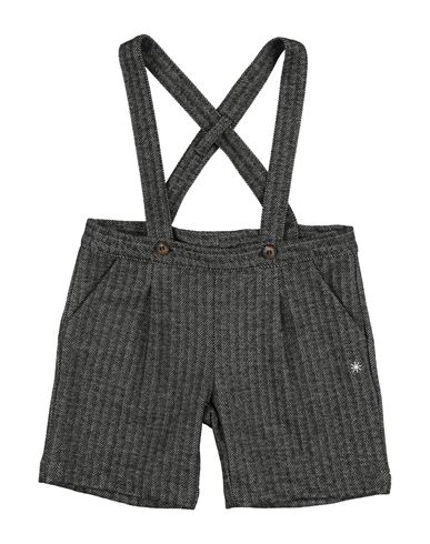Manuel Ritz Babies'  Toddler Boy Overalls Black Size 6 Polyester, Viscose, Elastane