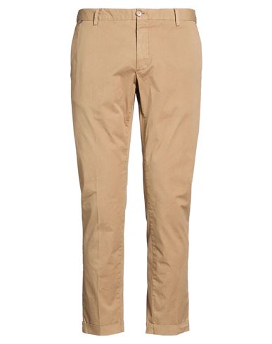 At.p.co At. P.co Denim Man Pants Camel Size 34 Cotton, Elastane In Brown