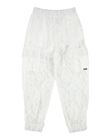 Monnalisa Toddler Girl Pants White Size 6 Polyamide, Cotton, Viscose In White