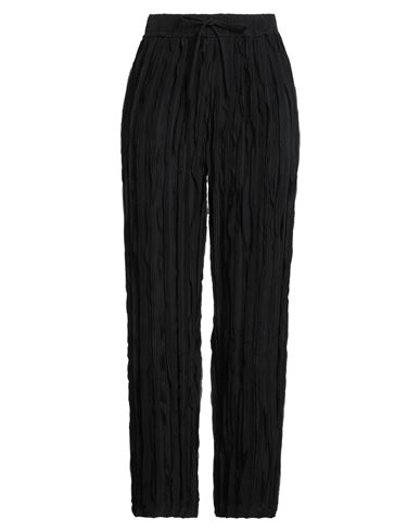 Alysi Crème Woman Pants Black Size 8 Viscose