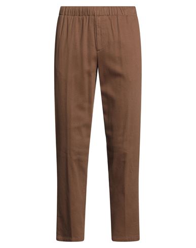 Cruna Man Pants Camel Size 36 Cotton, Elastane In Brown