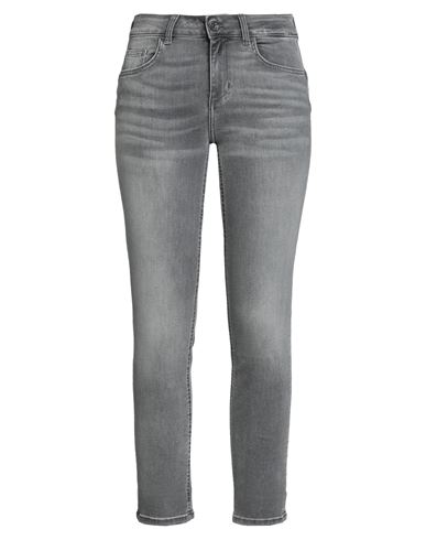 Liu •jo Woman Jeans Grey Size 28w-28l Cotton, Elastomultiester, Elastane In Gray