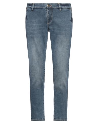 At.p.co At. P.co Man Jeans Blue Size 34 Textile Fibers In Blue