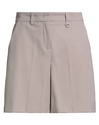 Marella Monochrome Woman Shorts & Bermuda Shorts Taupe Size 10 Polyester, Viscose, Elastane