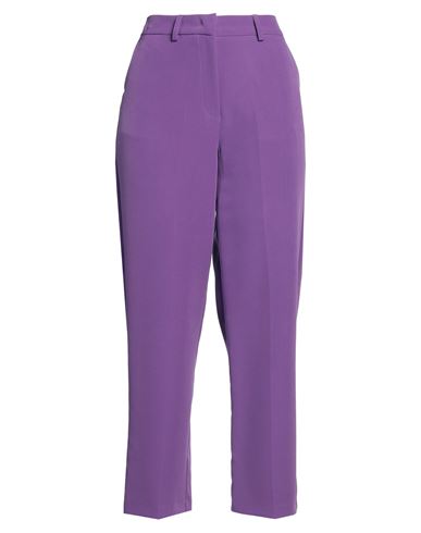 Kartika Woman Pants Purple Size 8 Polyester, Elastane