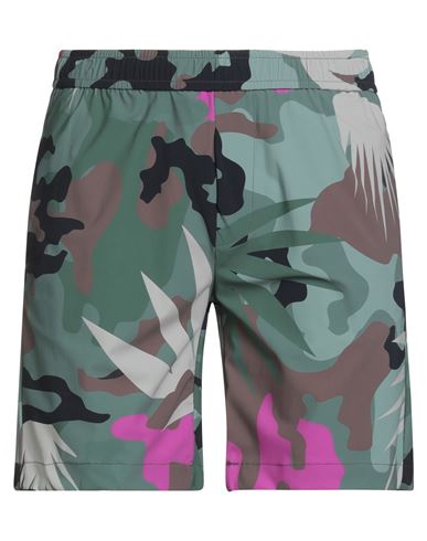 Pmds Premium Mood Denim Superior Man Shorts & Bermuda Shorts Dark Green Size 33 Polyamide, Elastane In Multi