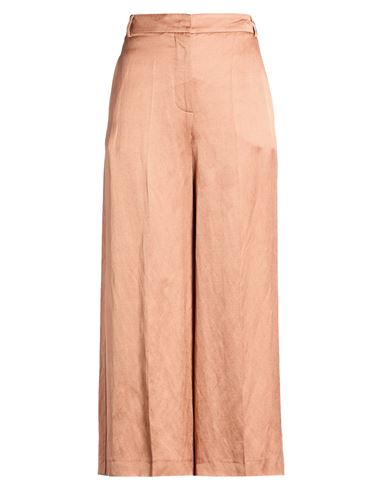 Alysi Crème Woman Pants Antique Rose Size 2 Viscose, Linen In Pink