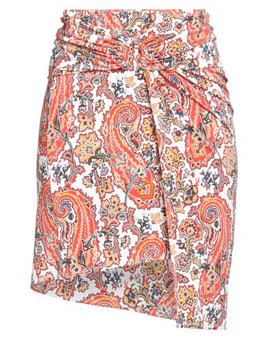 Rabanne Woman Mini Skirt Orange Size 10 Viscose, Elastane