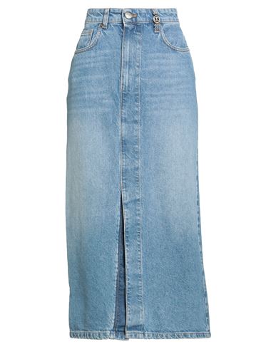 Twinset Woman Denim Skirt Blue Size 10 Cotton