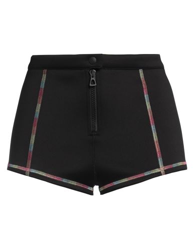 Palm Angels Woman Shorts & Bermuda Shorts Black Size M Polyester