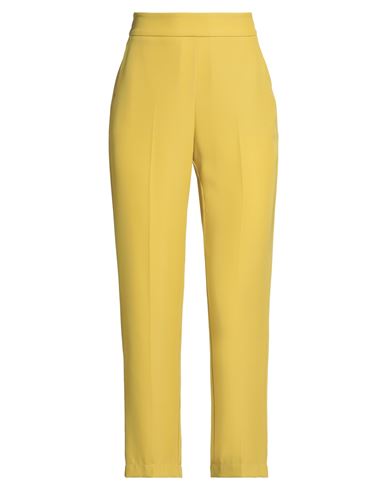 Kartika Woman Pants Mustard Size 2 Polyester, Polyamide, Elastane In Yellow