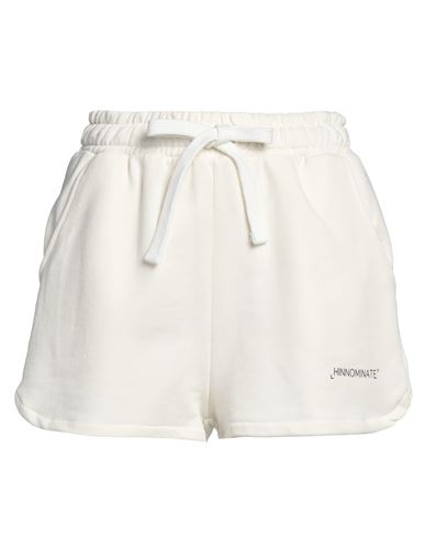 Hinnominate Woman Shorts & Bermuda Shorts Off White Size S Cotton
