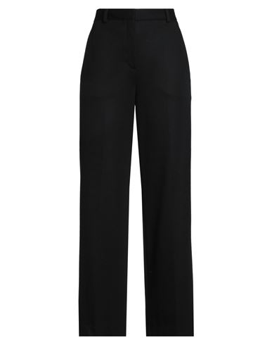 Circolo 1901 Woman Pants Black Size 12 Virgin Wool, Cashmere, Polyamide In Black