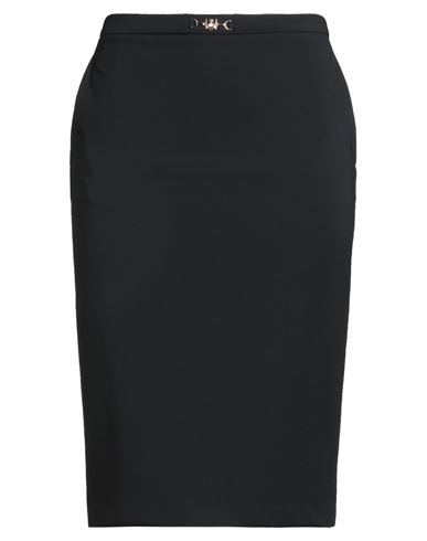 Elisabetta Franchi Essential Woman Midi Skirt Black Size 10 Polyester, Elastane