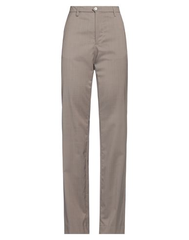 Briglia 1949 Woman Pants Khaki Size 8 Virgin Wool, Polyester, Elastane