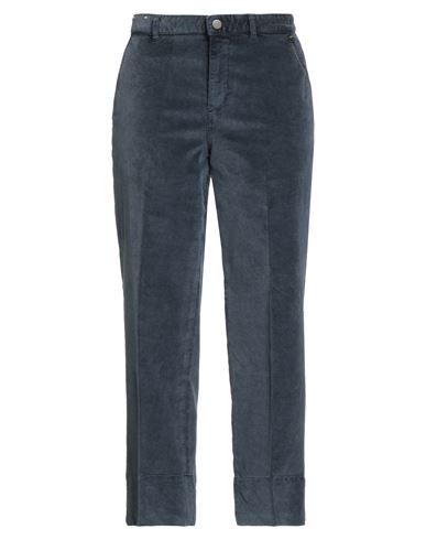 Pt Torino Woman Pants Slate Blue Size 30 Cotton, Lyocell, Elastane In Blue