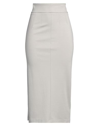 Vicolo Woman Midi Skirt Light Grey Size M Viscose, Nylon, Elastane