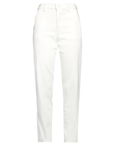 Emporio Armani Woman Jeans White Size 27 Cotton, Polyester, Viscose, Elastane