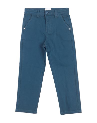 Trussardi Junior Toddler Boy Pants Blue Size 5 Cotton, Elastane In Blue
