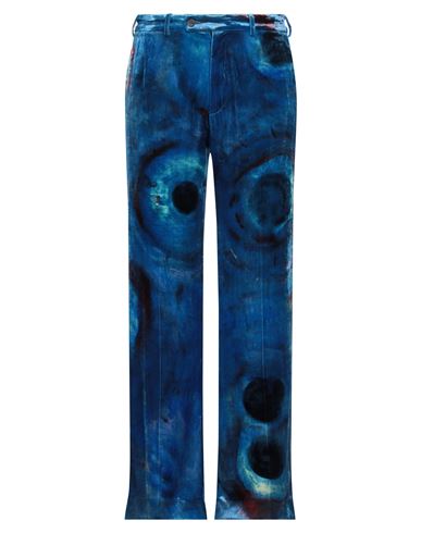 Marni Man Pants Blue Size 36 Viscose, Silk