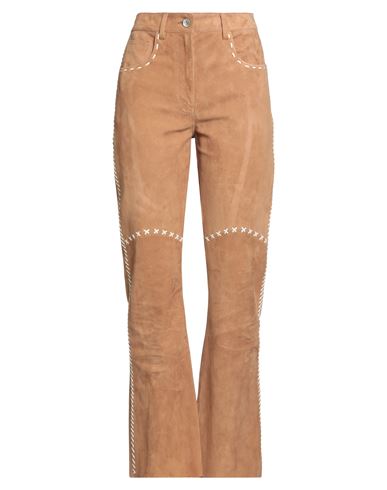 Marni Woman Pants Camel Size 6 Lambskin