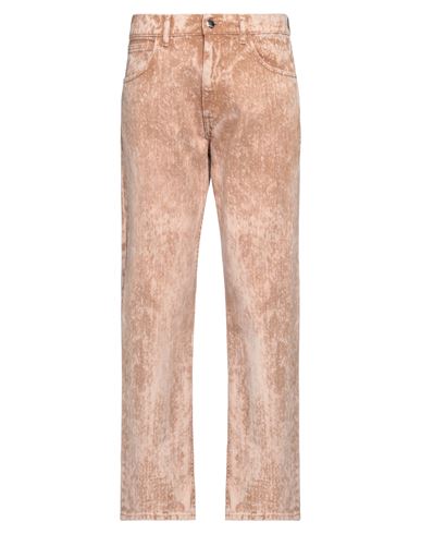 Marni Man Jeans Beige Size 34 Cotton, Cow Leather In Neutral
