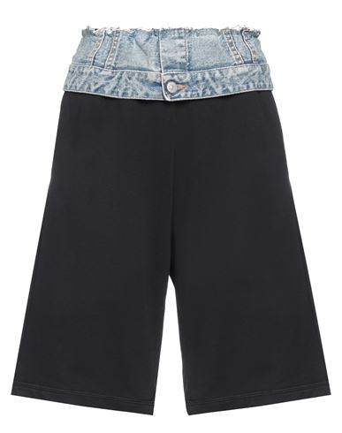 Shop Mm6 Maison Margiela Woman Shorts & Bermuda Shorts Black Size L Cotton, Polyester, Elastane