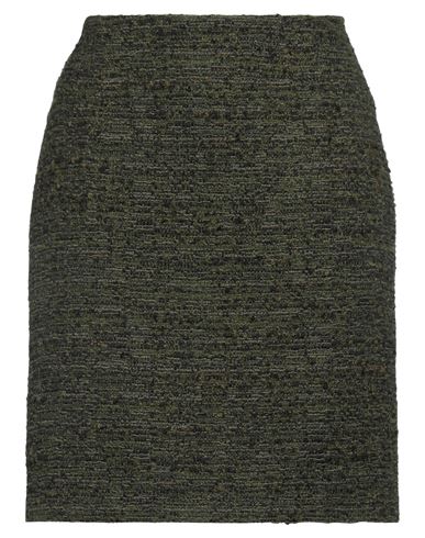 Alberta Ferretti Woman Mini Skirt Green Size 4 Polyester, Cotton, Acrylic, Wool, Polyamide