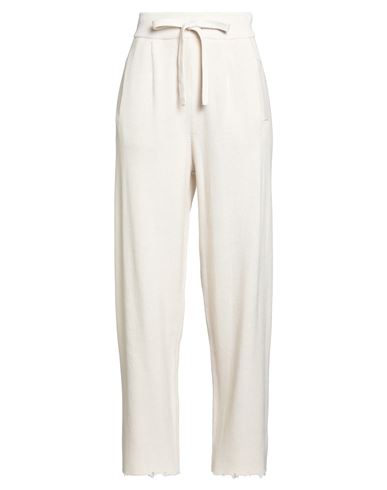 Laneus Woman Pants Beige Size 6 Cotton