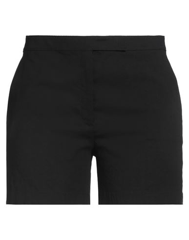 Theory Woman Shorts & Bermuda Shorts Black Size 10 Linen, Viscose, Elastane In Black