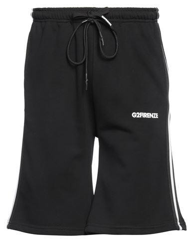 G2firenze Man Shorts & Bermuda Shorts Black Size Xs Cotton, Polyester