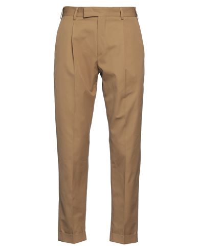 Pt Torino Man Pants Camel Size 42 Cotton