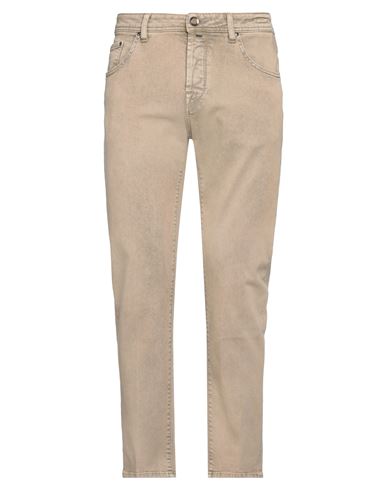Jacob Cohёn Man Jeans Sand Size 35 Cotton, Elastomultiester, Elastane, Polyester