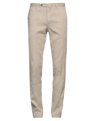 Pt Torino Man Pants Beige Size 30 Cotton, Linen