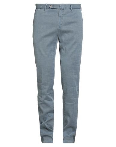 Pt Torino Man Pants Grey Size 38 Cotton, Elastane