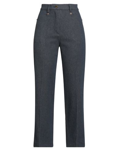 Momoní Woman Jeans Blue Size 8 Cotton, Wool, Polyester, Elastane