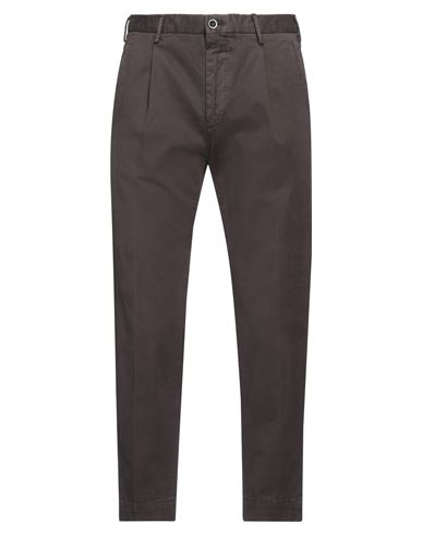 Incotex Man Pants Chocolate Brown Size 40 Cotton, Elastane