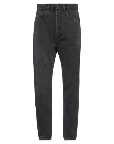 Dolce & Gabbana Man Jeans Black Size 36 Cotton In Gray