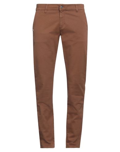 Grey Daniele Alessandrini Man Pants Brown Size 33 Cotton, Elastane
