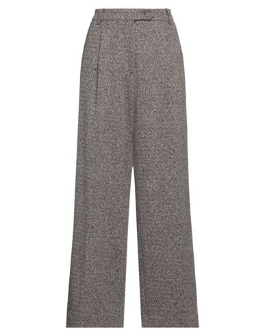 Emma & Gaia Woman Pants Dark Brown Size 10 Cotton, Polyester, Polyamide, Elastane