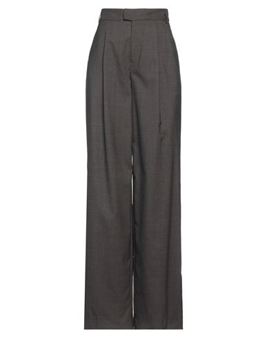 Blumarine Woman Pants Dark Brown Size 8 Virgin Wool, Elastane, Polyamide