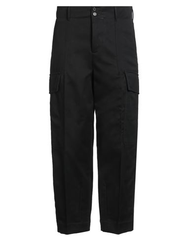 Pt Torino Man Pants Black Size 30 Cotton, Virgin Wool In Black