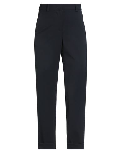 Peserico Woman Pants Midnight Blue Size 2 Polyester, Virgin Wool, Elastane In Black
