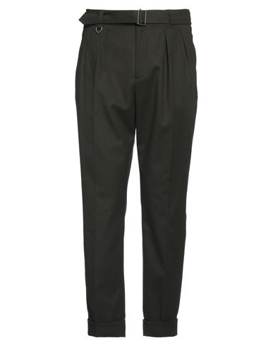 Paolo Pecora Man Pants Dark Green Size 36 Polyester, Viscose, Elastane